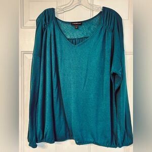 Lane Bryant lightweight dark green sweater, size 18/20